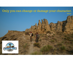 Only you can change or damage your character. 